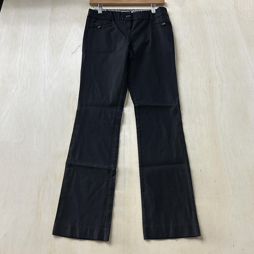 WearEver Dress Pants Womens 8 Black Ponte Straight Leg Stretch Career Office